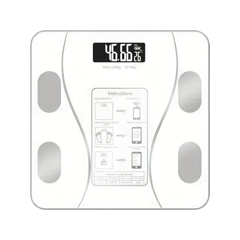 LeanScale™ Smart Body Fat Scale – Track Weight, Fat %, Muscle & More via App